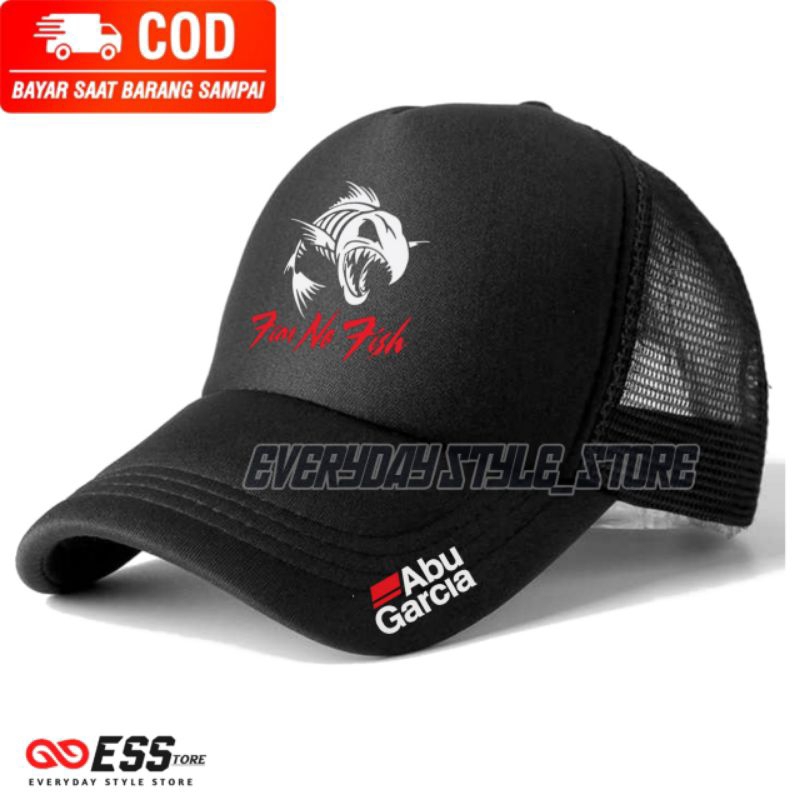 Topi Fear No Fish Abu Garcia Trucker / Topi Mancing Abu Garcia