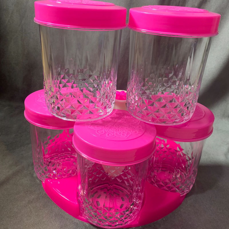 Toples Set Mitsuko &amp; Kenzo Warna Tempat Penyimpanan Kue/Snack Bahan Plastik Kedap Udara