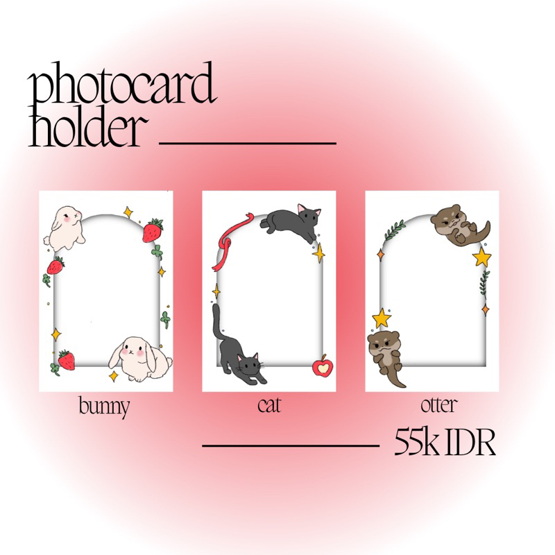 acrylic photocard holder | kpop pc card holder