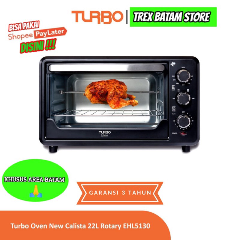 TURBO EHL5130 OVEN TOASTER OVEN LISTRIK 22L (BATAM)