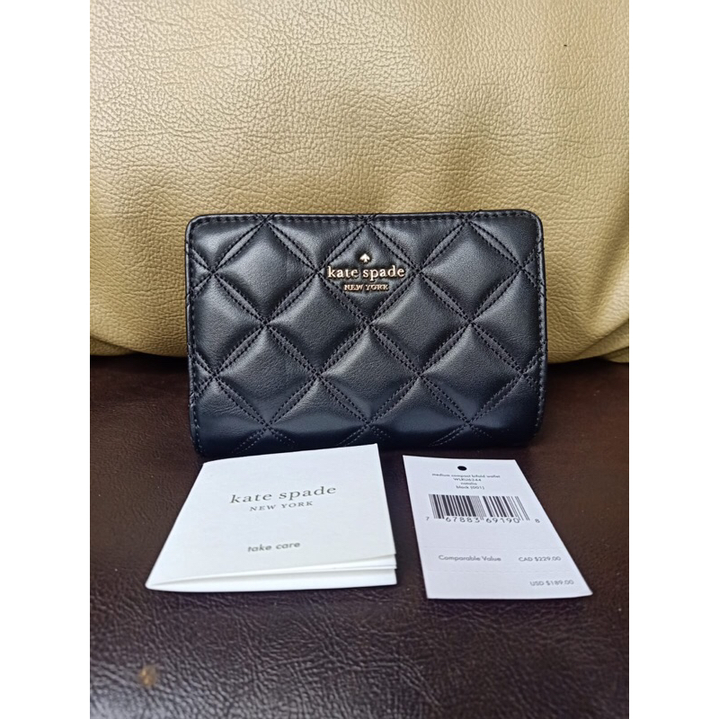 Natalia Medium Compact Bifold Wallet Black