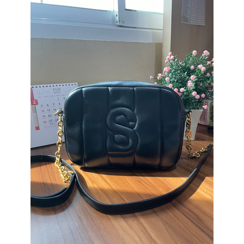 Nena Bag black Buttonscarves SOLD❎