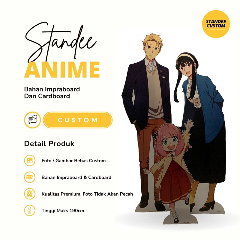 Standee Anime Custom Real Size