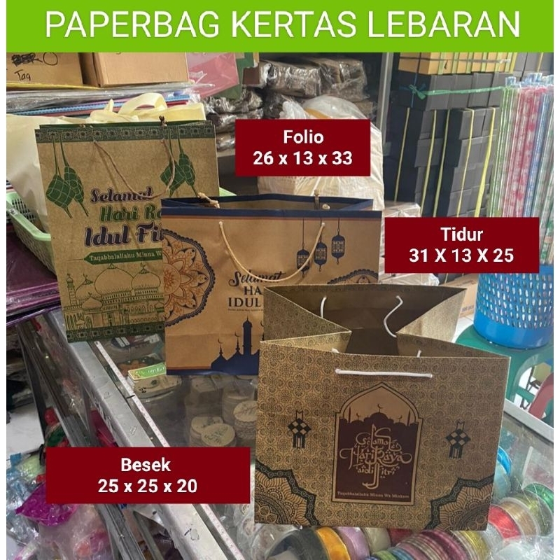 

Paperbag Idul Fitri / Paperbag Lebaran / Paperbag Hampers / Paperbag Sembako