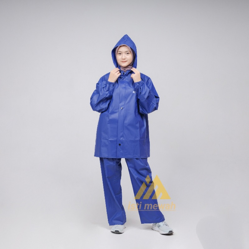 RAINCOAT AKULA JAS HUJAN PRIA WANITA ANTI REMBES Mantel Hujan DEWASA BAHAN TEBAL MURAH AWET setelan Baju Celana 100% ORIGINAL