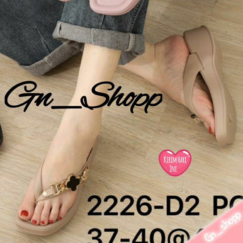 Sandal Jepit Wanita Wedges Tinggi  Terbaru Terlaris Balance 2226-D2