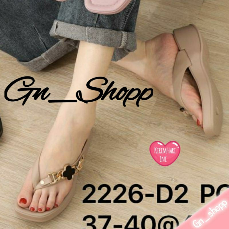 Sandal Jepit Wanita Wedges Tinggi  Terbaru Terlaris Balance 2226-D2