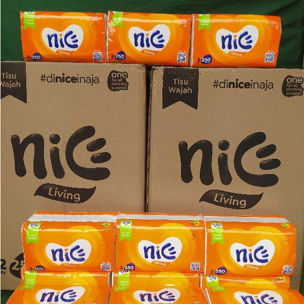 Tisu Nice 250 sheets Tissue Tisue Nice Harga Per Dus / Karton