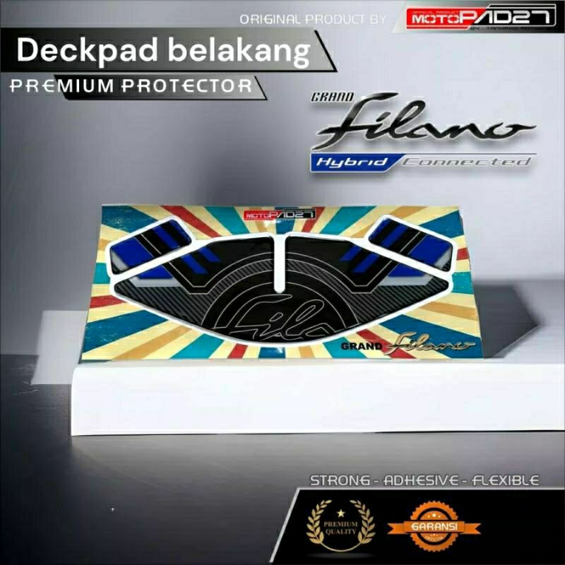 Yamaha Grand Filano 125 Stiker Deckpad Belakang Resin Premium Grand Filano 125