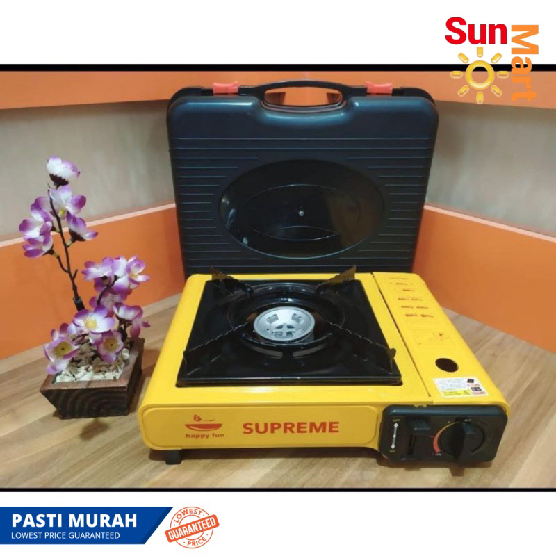 PALING MURAH!! Kompor Portable Supreme 2 in 1 Kompor Camping Gas Melon Gas kaleng