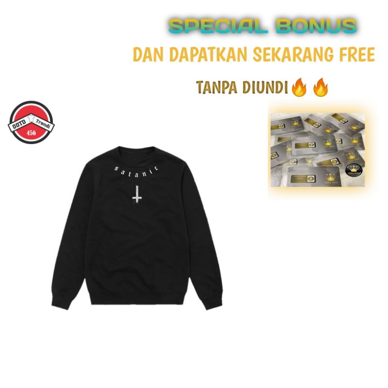 [BISA COD] Sweater Crewneck ORIGINAL - Sweater Distro Satanic .