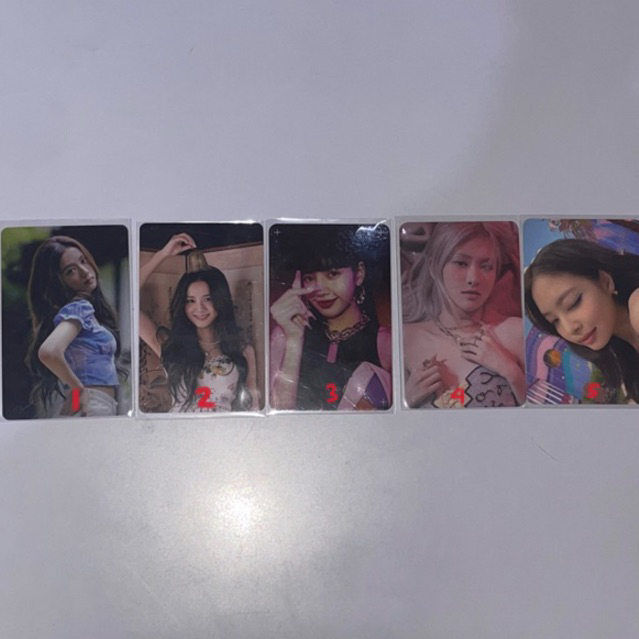 READY || OFFICIAL PHOTOCARD BLACKPINK LISA, JISOO LONCENG, ROSE OTG, JENNIE WINK (BACA DESKRIPSI)
