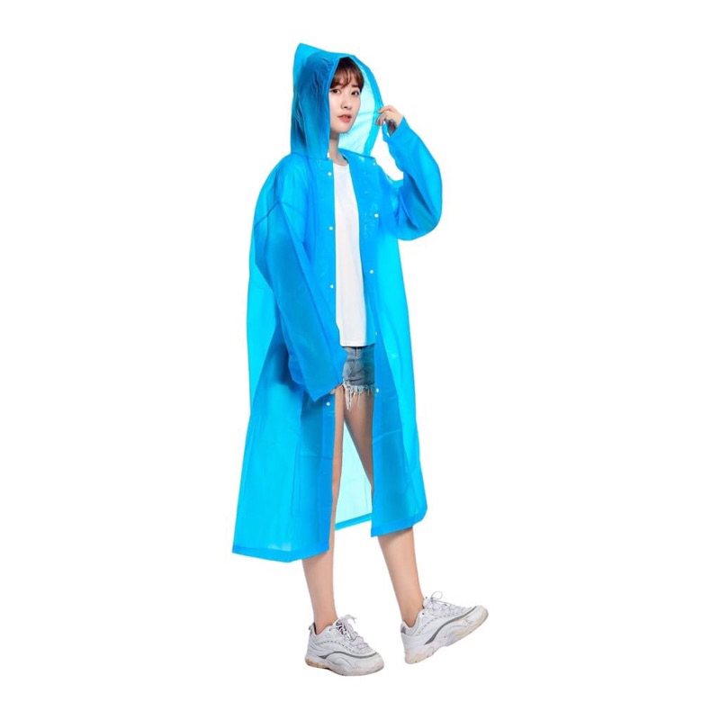 Jas Hujan Dewasa/Jas Hujan Ponco Polos Dewasa Bahan EVA/Jas Raincoat Poncho Dewasa