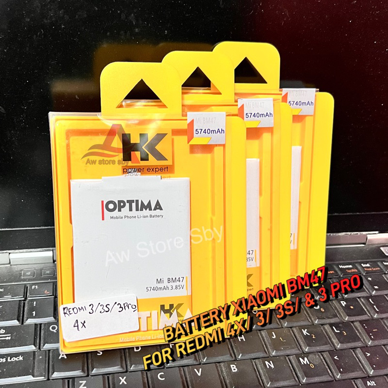 BATTERY BM47 ORIGINAL H&amp;K FOR XIAOMI REDMI 3/ 3S/ 3X/ 4X/ 3 PRIME/ 3PRO/ BATRAI BM-47