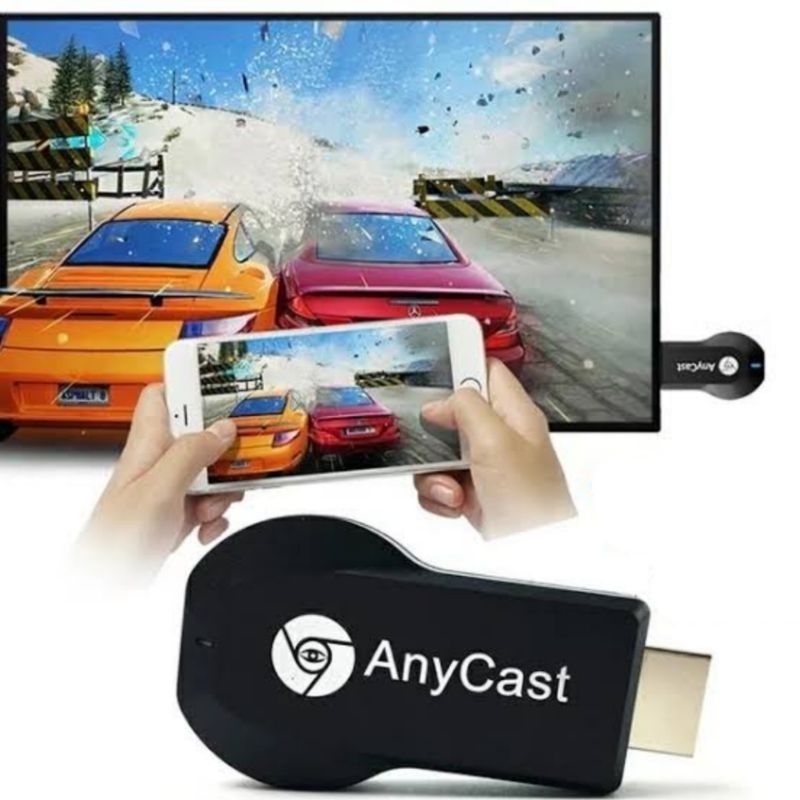 PAKET KOMPLIT UNTUK HP KE TV TABUNG / ANYCAST DONGLE ANYCAST ORIGINAL / ALAT PENGHUBUNG PENYAMBUNG HP KE TV TABUNG