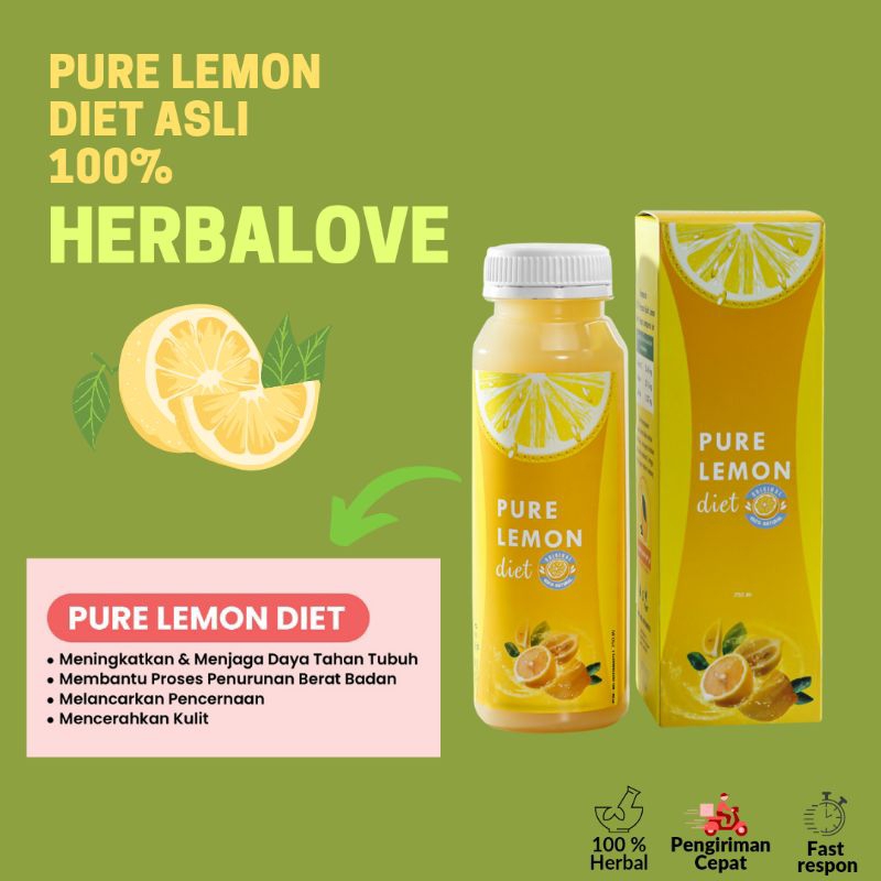 

PURE LEMON ASLI 100 % HERBALOVE TANPA PENGAWET