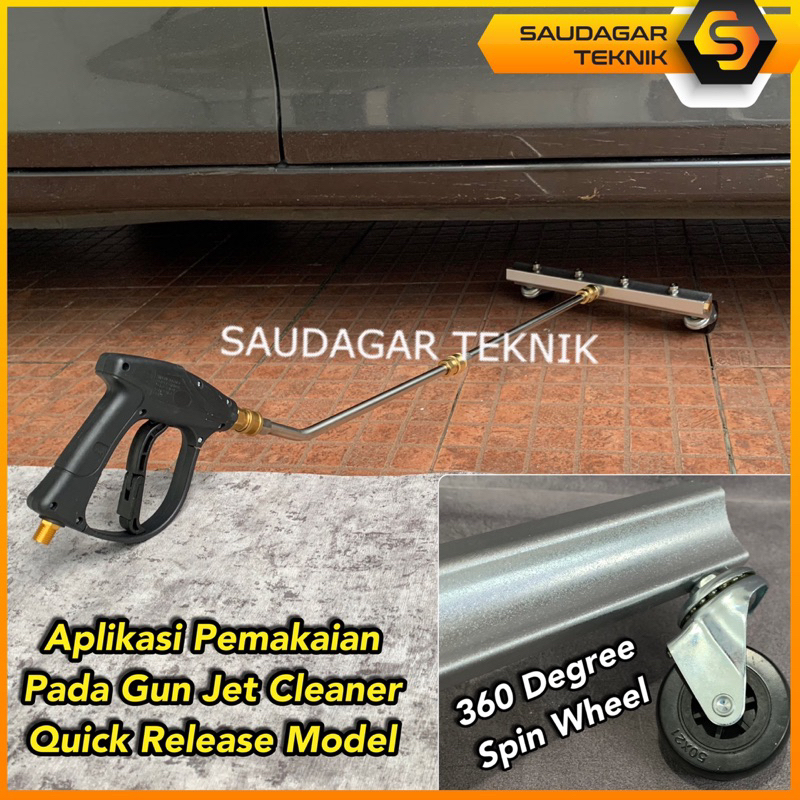 Chassis Washer Quick Release Alat Cuci Kolong Mobil Undercarriage Washer Pembersih Semprot Kolong Mobil Stik Ekstension Jet Cleaner Lakoni Laguna 70 100M Daytona 120G