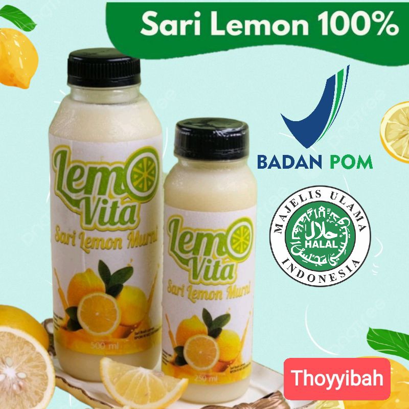 

BPOM Sari Lemon Fresh Air Lemon 100% Murni Jus Lemon Detox Diet