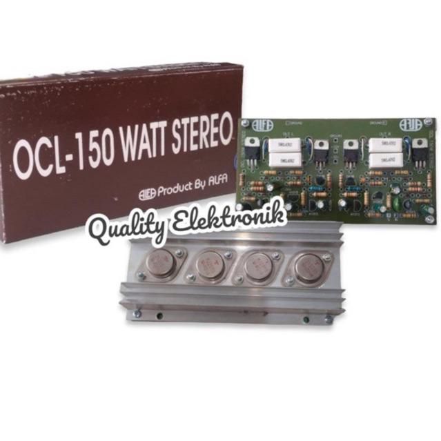 KIT RAKITAN AUDIO OCL 150 watt STEREO MERK ALFA