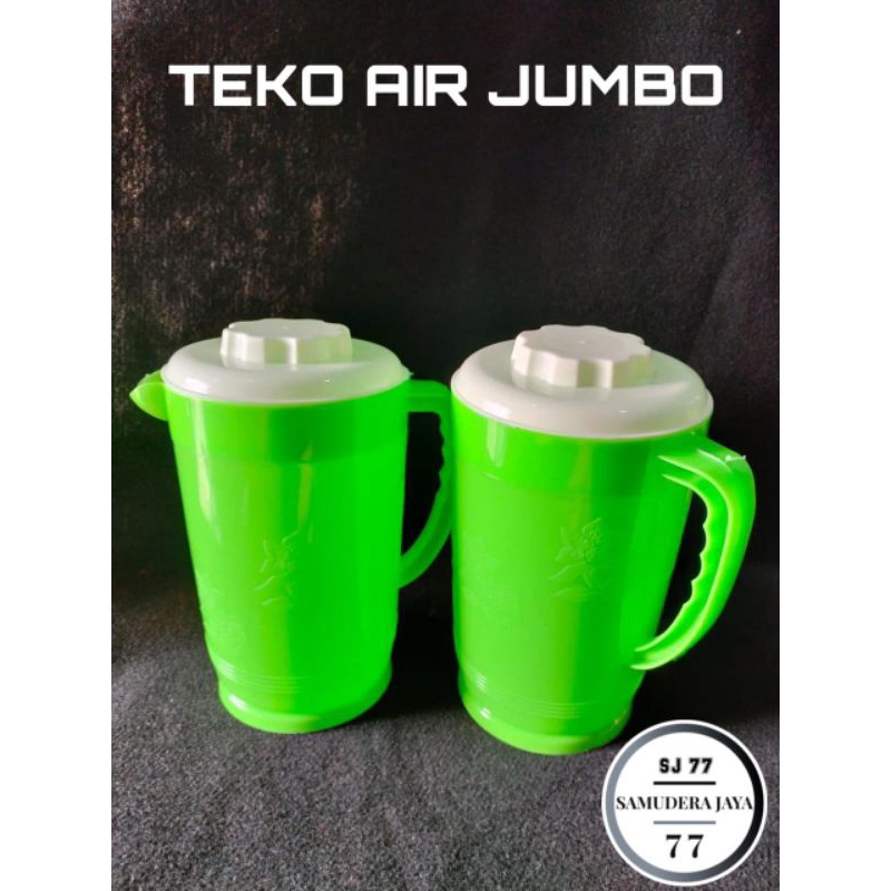 TEKO PLASTIK JUMBO 4 LITER WARNA HIJAU / ESKAN PLASTIK JUMBO / CERET PLASTIK / WATER JUG