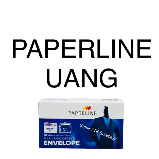 

AMPLOP PAPERLINE UKURAN UANG Buklet Putih Polos 92 x 165 mm Dengan Lem / Seal Pengaman