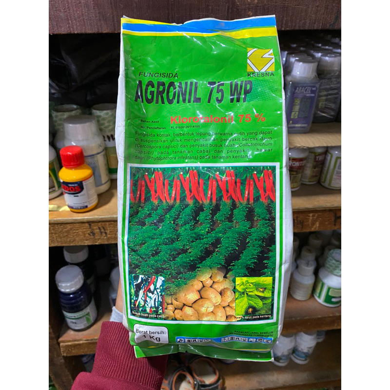 Fungisida agronil 75WP ukuran 1kg