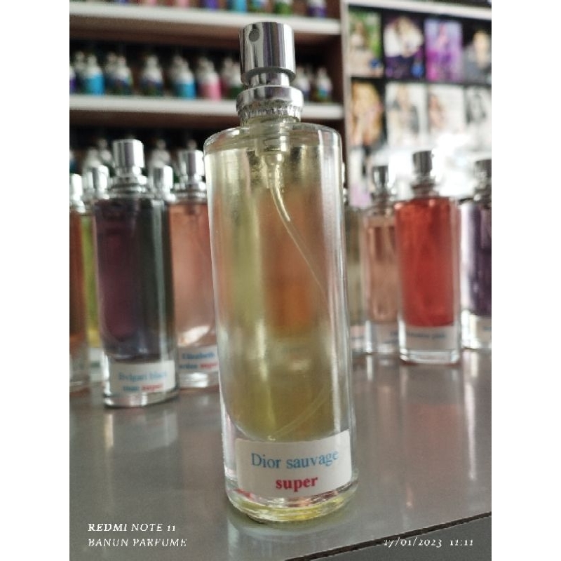 dior sauvage refill parfum 35 mili unisex kualitas super