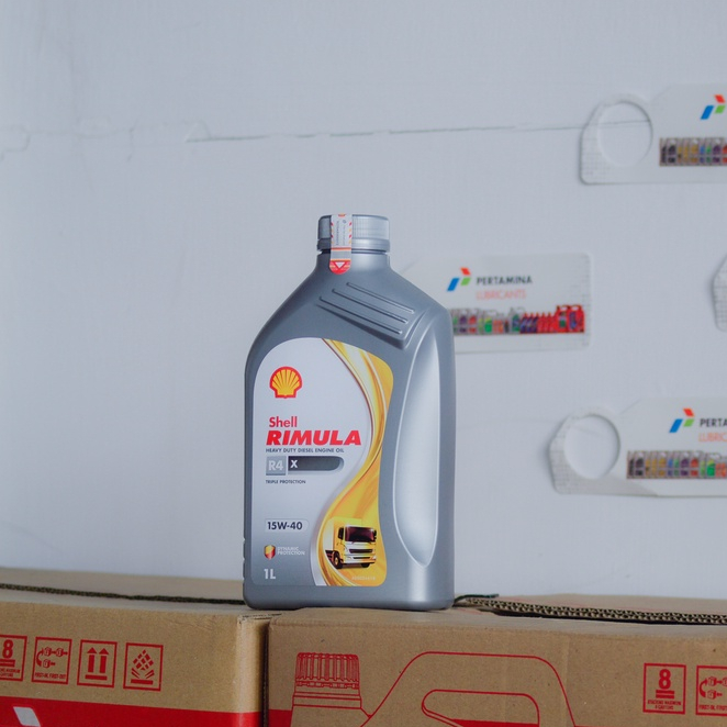 Oli Mesin Mobil Shell Rimula R4X 15W-40 1 Liter dan 5 Liter / Oli Pelumas / Oli Shell Helix / Shell 