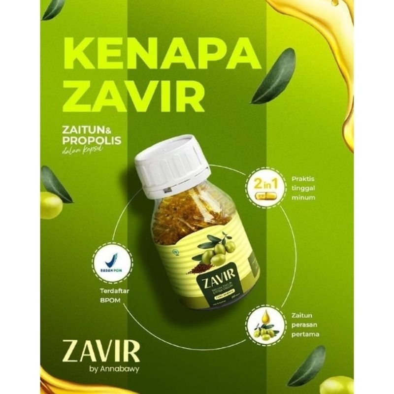 Zavir Minyak Zaitun Plus Propolis 60 kpsl dan 120 kpsl