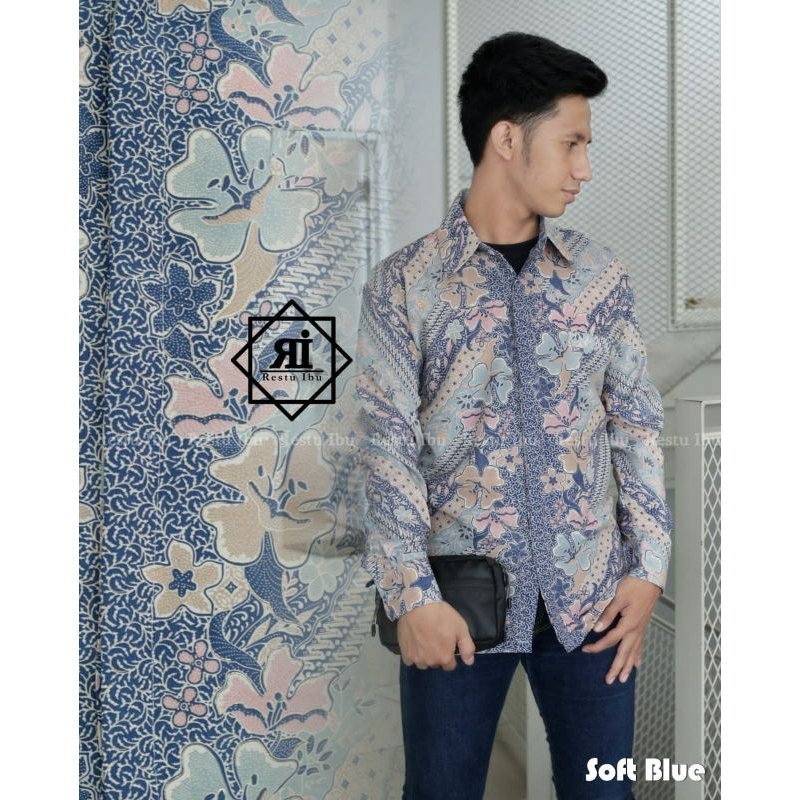 Kebayashopp - kemeja batik lengan panjang/kemeja batik kebaya/ASOKA PINK ASOKA BLACK /hem panjang/kemeja pesta/kemeja batik /kemeja murah/ vol 14