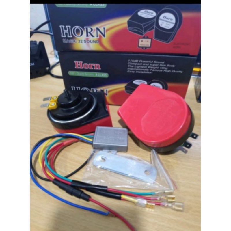 klakson telolet 18/22 suara 12 volt bisa motor mobil