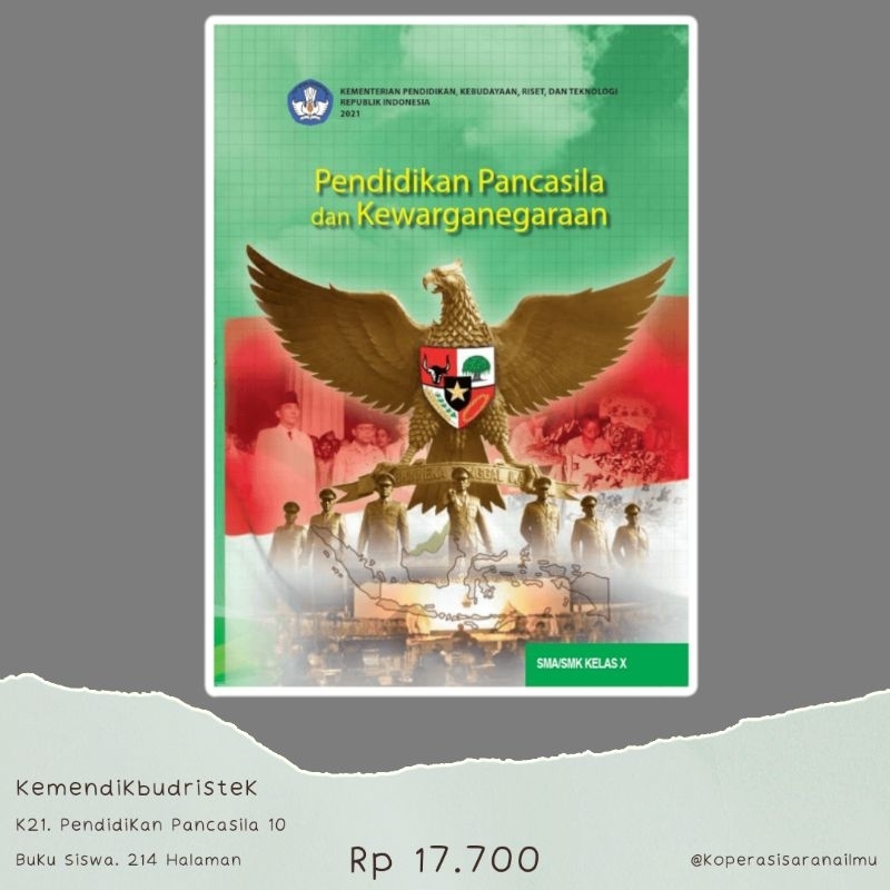 Buku Siswa Teks Utama Pendidikan Pancasila dan Kewarganegaraan PKN Kelas 10 Kurikulum Merdeka SMA/MA