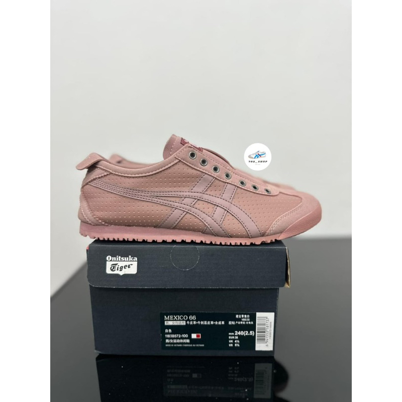 Sepatu Onitsuka Slip On Leather Pink