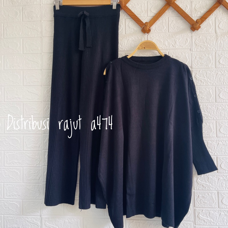 ONESET ATASAN OCHA OVERSIZE SETELAN CELANA RAJUT KULOT