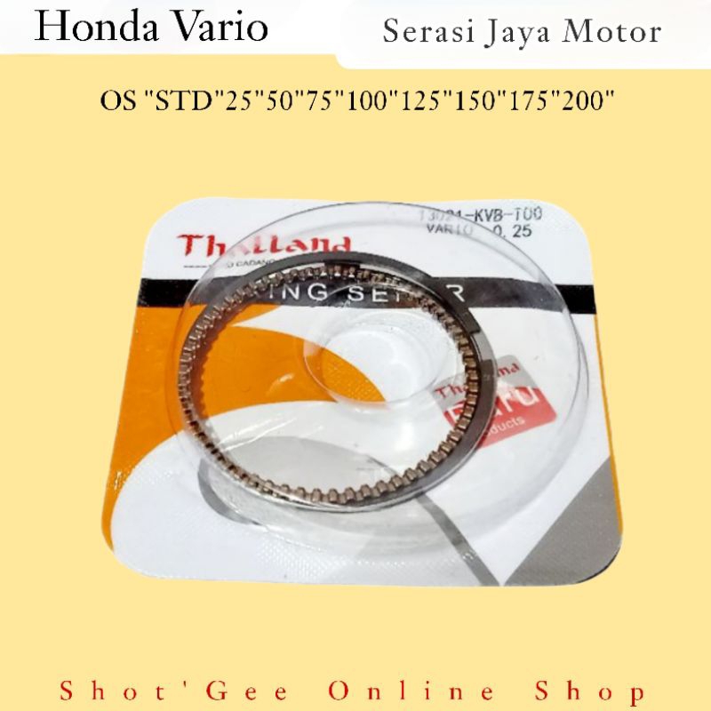 RING SEHER RING PISTON HONDA VARIO OLD TECHNO 110 LAMA SPACY