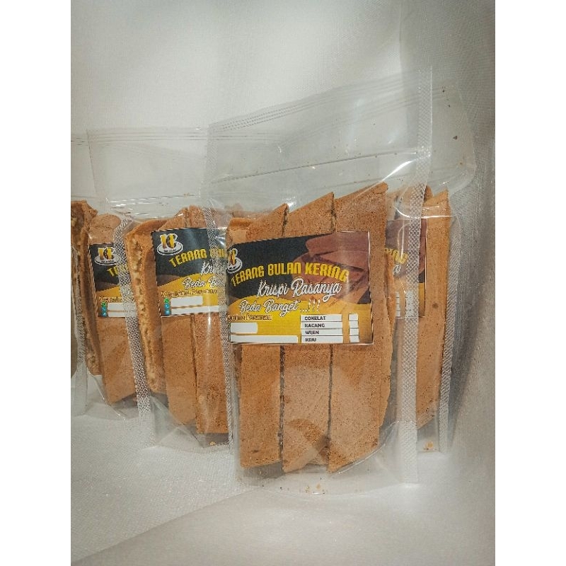 

Coklat wijen -Terang bulan kering/Tipis Kering/Terang bulan Tipis/ Leker /crepes/camilan/jajanan Kering/tipker/martabak tipis