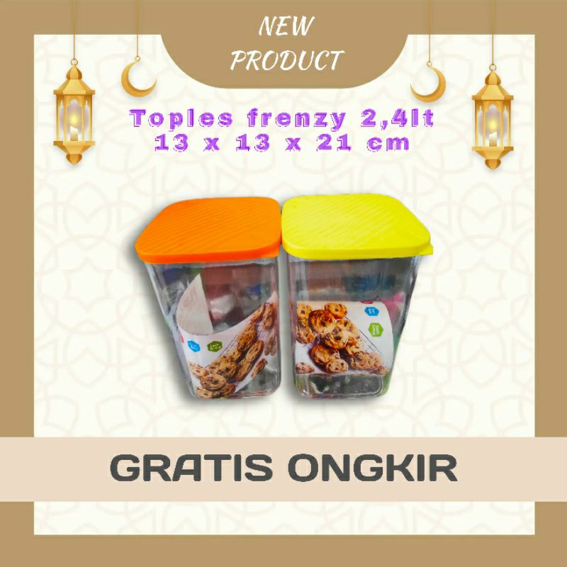 [ ⭐FREE ONGKIR⭐ ] Toples plastik mika foodgrade tebal 1,8/ 2,4 liter bening tutup rapat