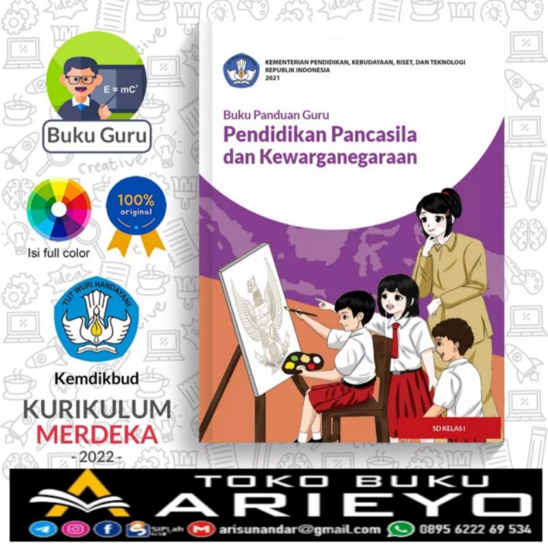 

New+Buku Panduan Guru : Pendidikan Pancasila dan Kewarganegaraan SD Kelas 1 K-Merdeka