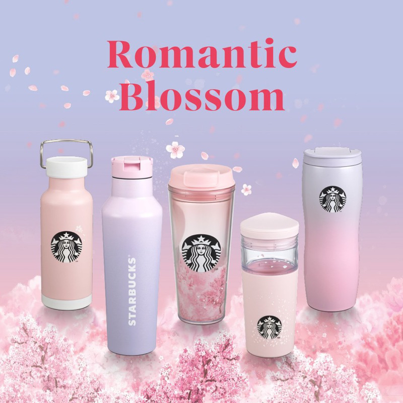 EXCLUSIVE SALE - Tumbler Starbucks Spring Romantic Blossom - Tumbler Starbucks Spring Blossom 2023