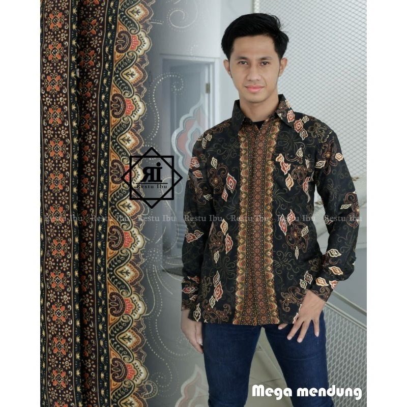 TERMURAH KEMEJA BATIK PRIA LENGAN PANJNAG/kemeja batik kebaya/kemeja kondangan/kemeja kekinian/batik