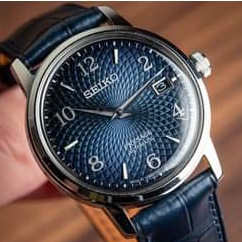 Jam tangan Pria Seiko  SRPE43J1 SRPE43 Cocktail Manhattan Blue Dial Blue Original