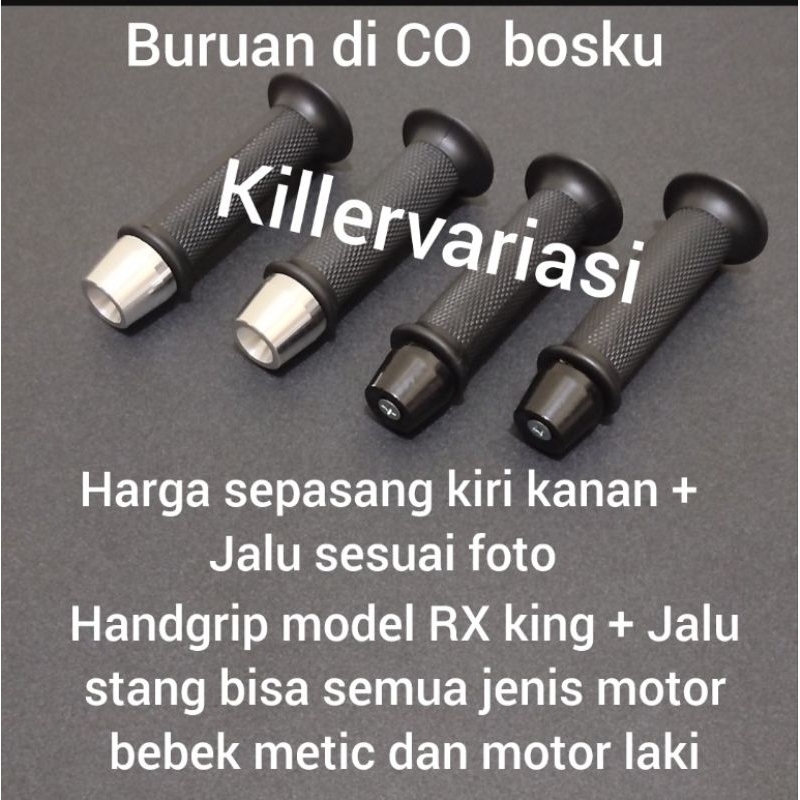 Handgrip handfat RX king fizr F1Zr sepasang+Jalu stang Mio beat Vario Vixion Byson Jupiter MX JUPITER Z Vega ZR Vega r Supra kharisma dll