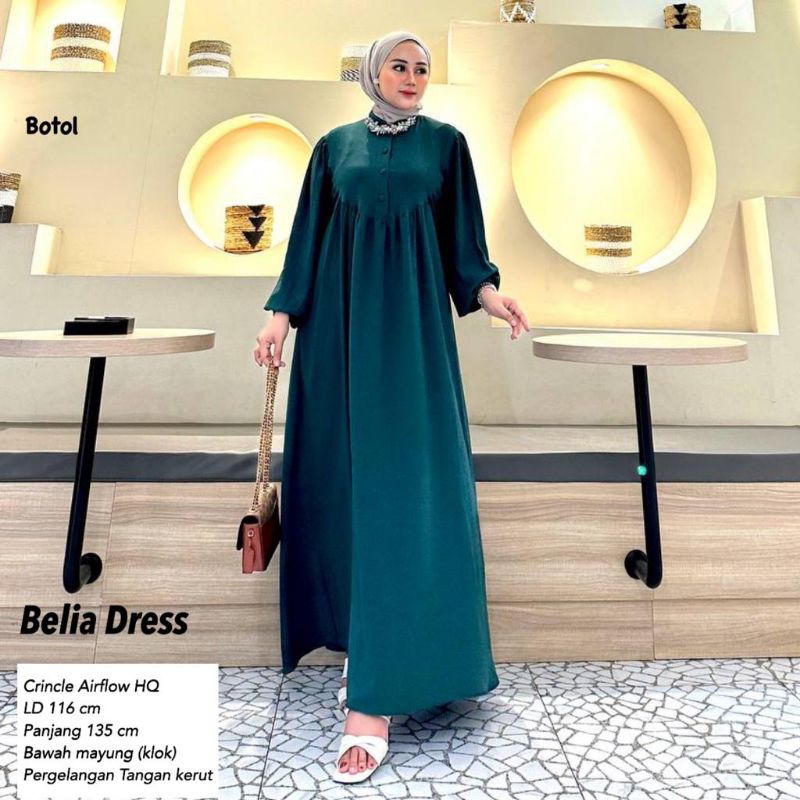 Dress AirFlow Lengan Balon - Belia Dress //JF822