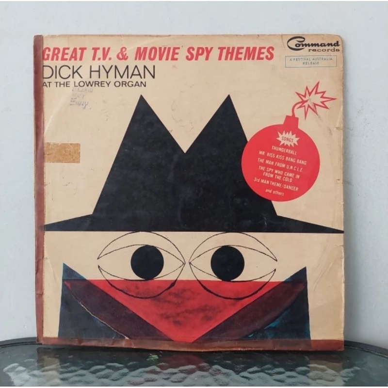 Vinyl Piringan Hitam 12 inch Dick Hyman Great T.V. &amp; Movie Spy Themes