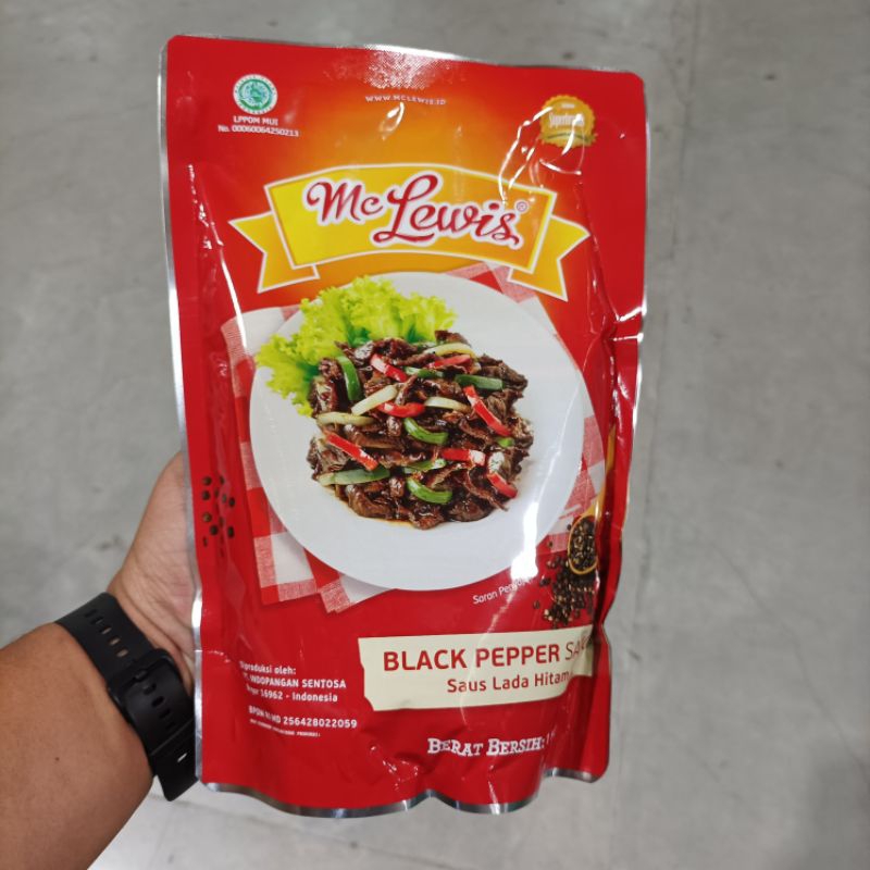 

Mc Lewis Blackpaper Saus Lada Hitam Kemasan 1 kg