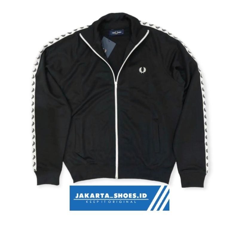 TRACKTOP FRED PERRY TAPED RINGER BLACK ORIGINAL