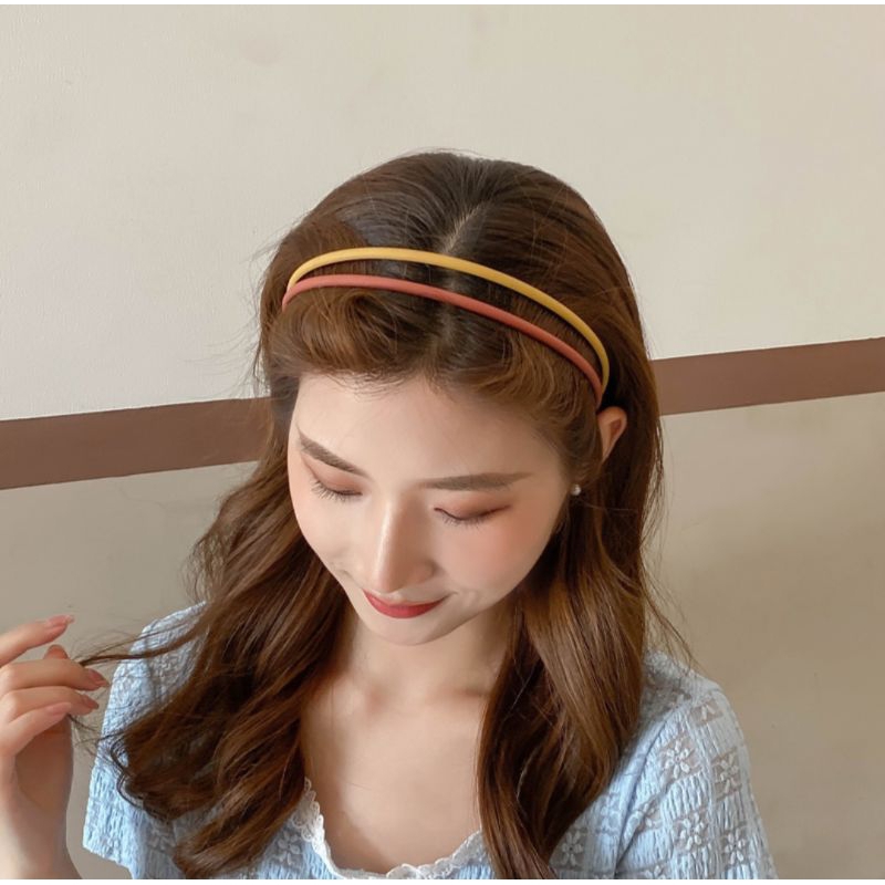 Bando Lidi Doff 0.8cm Polos Bando Matte Tebal Bandana Korea Warna Warni Warna Doff Matte HeadbandBando Lidi Doff 0.8cm Polos Bando Matte Tebal Bandana Korea Warna Warni Warna Doff Matte Headband