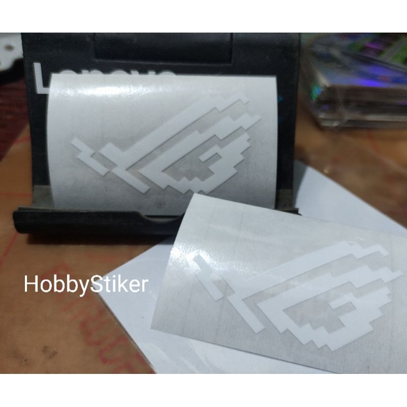 Stiker ROG republic of gamer anime matrix untuk pc laptop