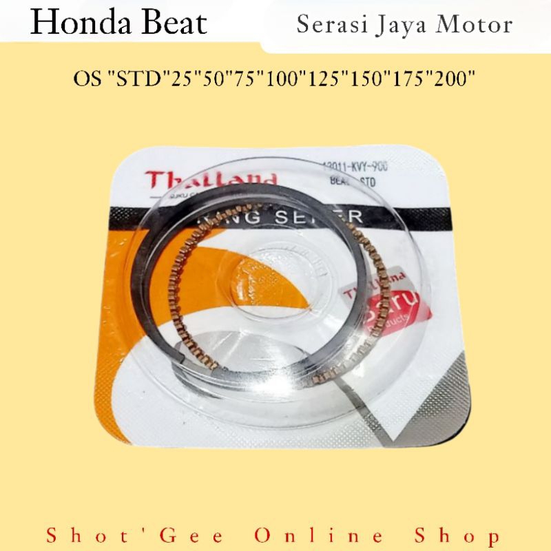 RING SEHER RING PISTON BEAT OLD F1 / SCOOPY / SPACY