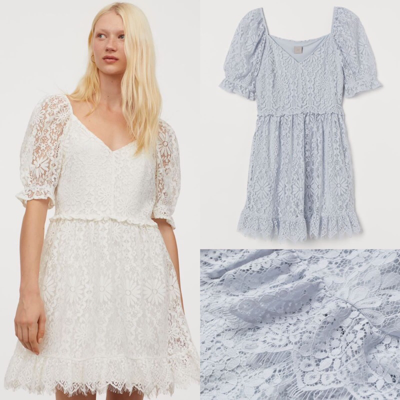 H+M soft lace babydoll dress